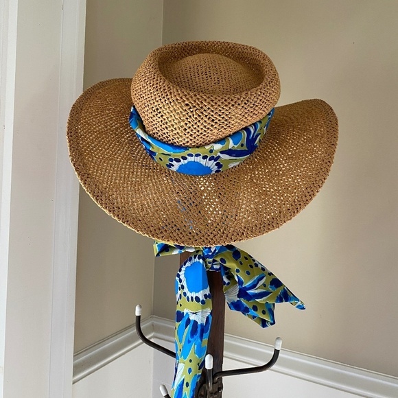 Anthropologie  Vera Scarf Trimmed Boater Hat main image 10